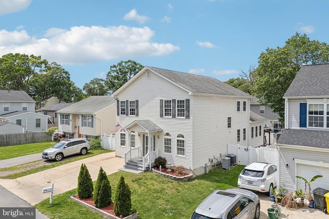 806 209th St, Pasadena, MD 21122 - view of front of house featuring cooling unit and a residential view