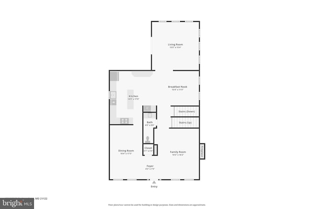 806 209th St, Pasadena, MD 21122 - floor plan / room layout