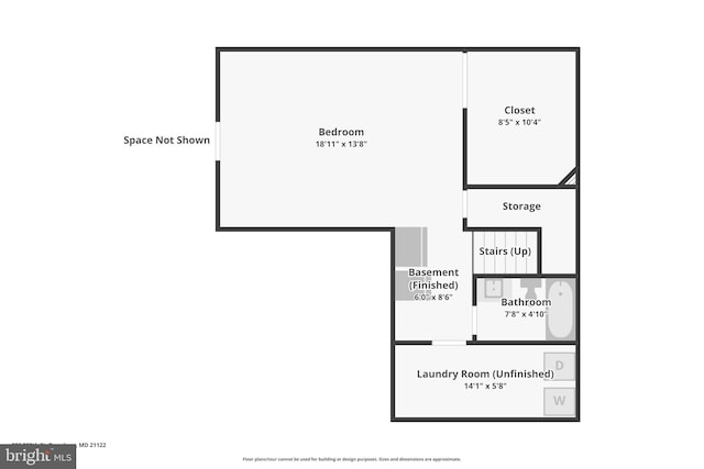 806 209th St, Pasadena, MD 21122 - room layout