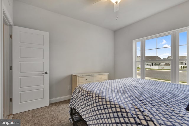 40 Doc Ct, Felton, DE 19943 - carpeted bedroom featuring baseboards and ceiling fan