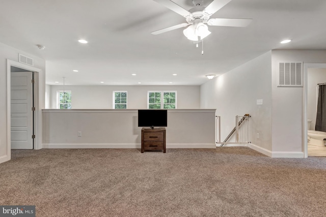 40 Doc Ct, Felton, DE 19943 - basement featuring carpet floors, baseboards, recessed lighting, and plenty of natural light