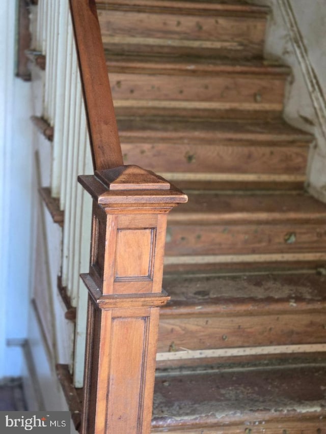 view of stairway