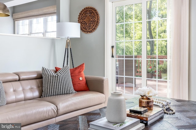 view of living area