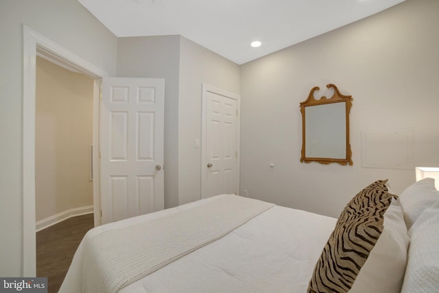 1332 Park Rd NW Unit A, Washington, DC 20010 - bedroom with wood finished floors, baseboards, and recessed lighting