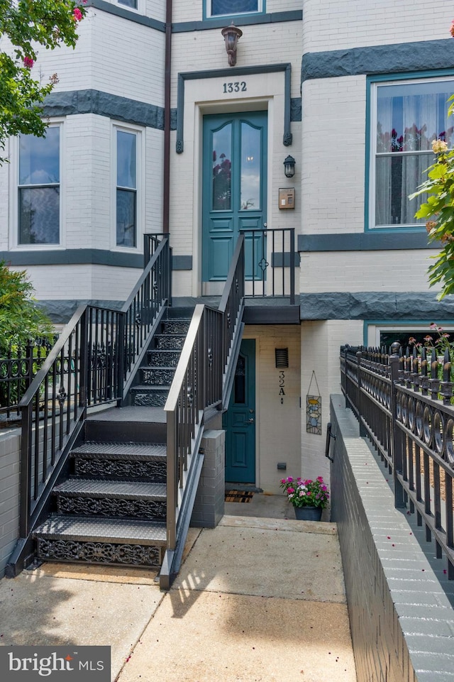 1332 Park Rd NW Unit A, Washington, DC 20010 - view of exterior entry featuring brick siding