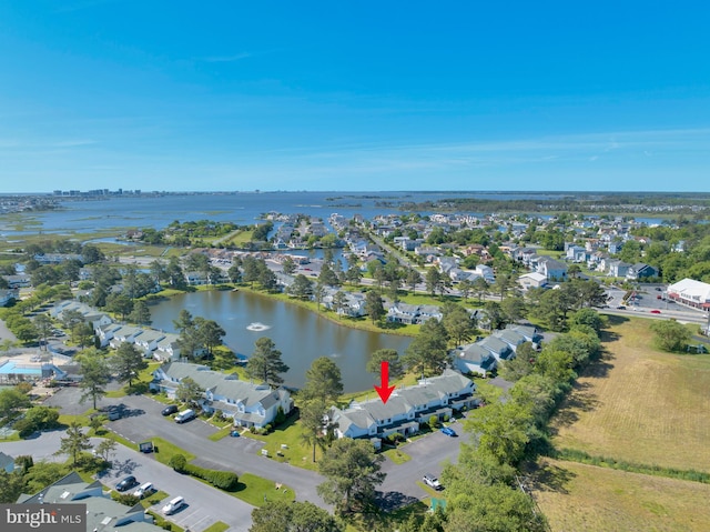 38072 Mockingbird Ln Unit 59, Selbyville, DE 19975 - aerial view of property and surrounding area with a nearby body of water and nearby suburban area