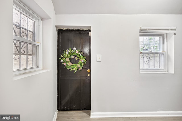 1534 S 19th St, Philadelphia, PA 19146 - foyer with baseboards and wood finished floors