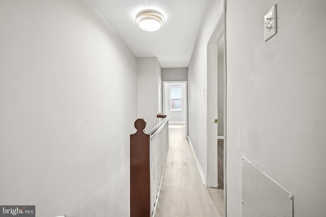 1534 S 19th St, Philadelphia, PA 19146 - corridor featuring light wood-style flooring, an upstairs landing, and baseboards