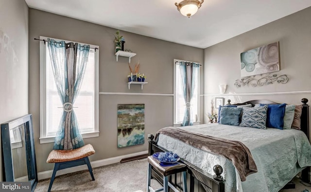 3824 Fairview Ave, Baltimore, MD 21216 - bedroom featuring carpet floors, multiple windows, and baseboards