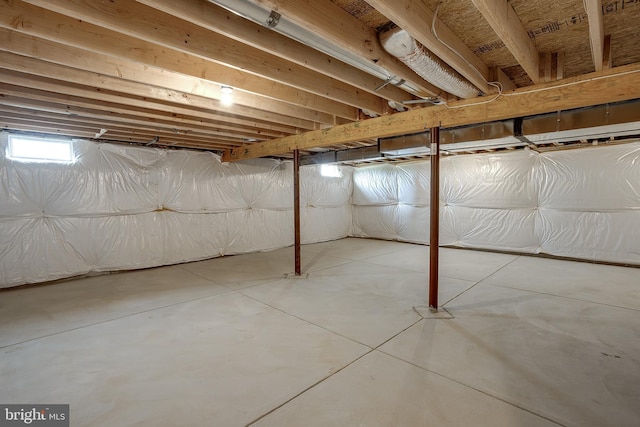 view of basement