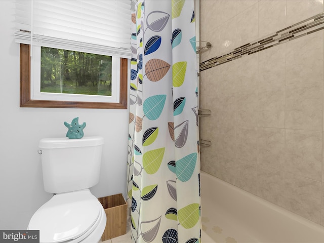 5306 Stone Rd, Frederick, MD 21703 - full bathroom featuring toilet and shower / tub combo with curtain