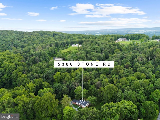 5306 Stone Rd, Frederick, MD 21703 - drone / aerial view of a heavily wooded area