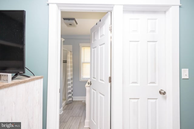 417 Princeton Ave, Cherry Hill, NJ 08002 - hall featuring baseboards and wood finished floors