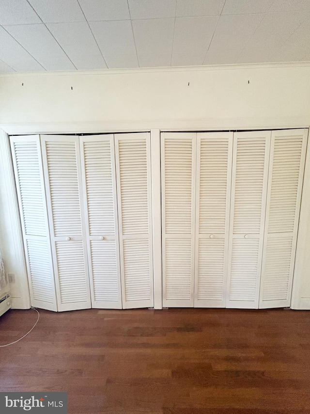 unfurnished bedroom featuring wood finished floors