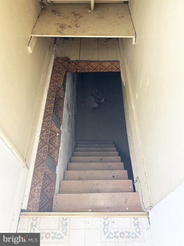 view of staircase