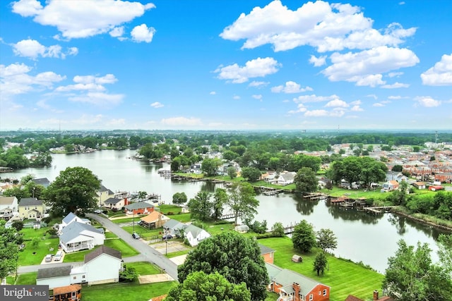 1719 Pin Oak Ave, Baltimore, MD 21222 - aerial perspective of suburban area featuring a large body of water