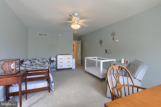 bedroom with carpet floors
