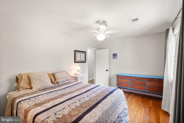 11080 Burwell Rd, Nokesville, VA 20181 - bedroom featuring wood finished floors and ceiling fan