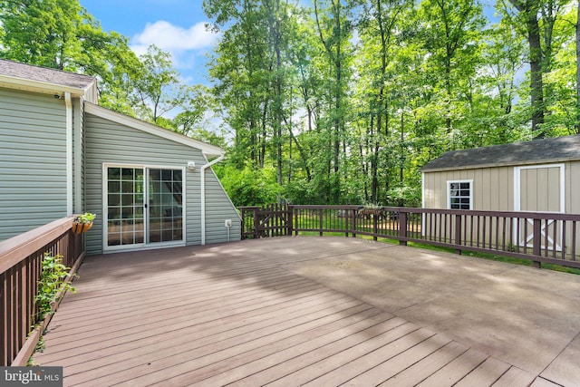 11080 Burwell Rd, Nokesville, VA 20181 - wooden deck with an outbuilding and a shed