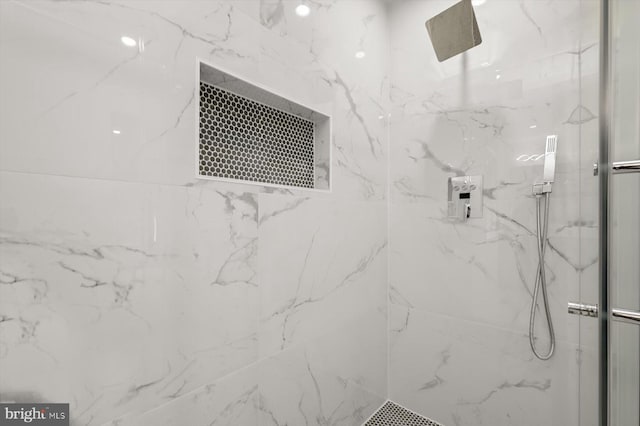 9828 Watts Branch Dr, Rockville, MD 20850 - full bath featuring a marble finish shower