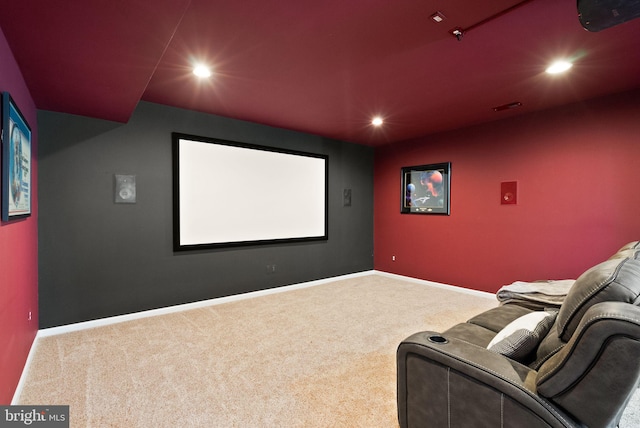13859 Barrymore Ct, Gainesville, VA 20155 - carpeted home theater room featuring recessed lighting and baseboards