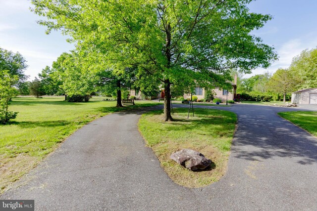 view of asphalt driveway