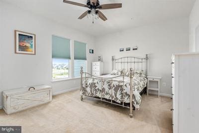 2038 Twisted Oak Pl, Hanover, MD 21076 - bedroom with ceiling fan, carpet floors, and baseboards