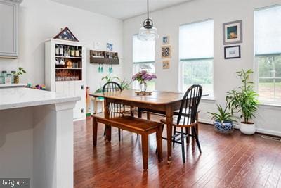2038 Twisted Oak Pl, Hanover, MD 21076 - dining space featuring baseboards and dark wood-style floors