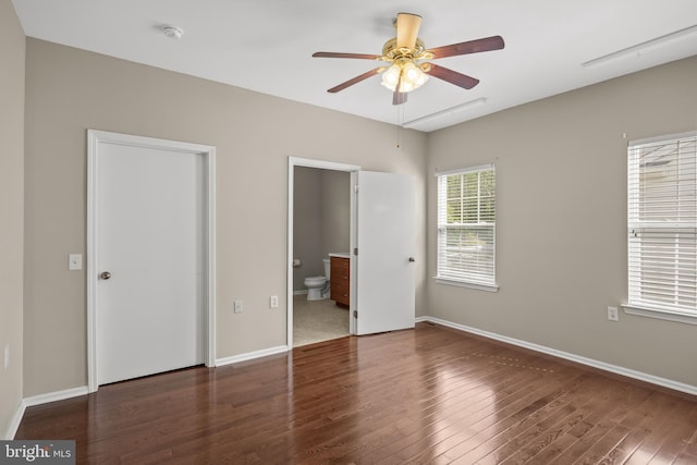 33 Marsha Dr, Delran, NJ 08075 - unfurnished bedroom with wood finished floors, baseboards, and connected bathroom