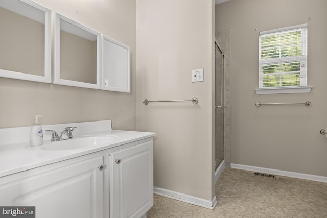 33 Marsha Dr, Delran, NJ 08075 - full bath featuring a stall shower, vanity, and baseboards