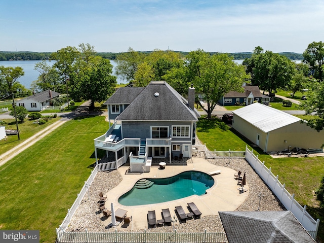 21 Heisler Ave, Charlestown, MD 21914 - view of pool featuring a water view and a patio area