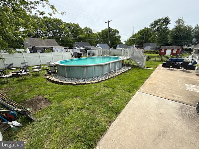 18 River Ln, Levittown, PA 19055 - view of yard with outdoor lounge area and a patio
