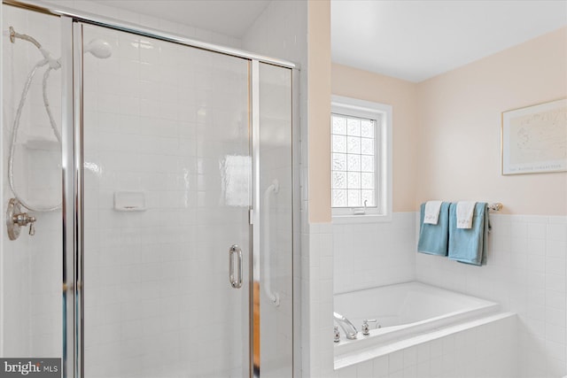 113 Henlopen Dr, South Bethany, DE 19930 - bathroom featuring a shower stall and a bath