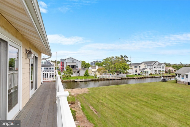 113 Henlopen Dr, South Bethany, DE 19930 - view of green lawn featuring a residential view and a water view