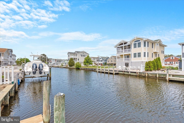 113 Henlopen Dr, South Bethany, DE 19930 - dock with a water view and a residential view