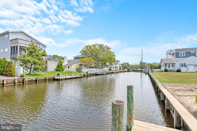 113 Henlopen Dr, South Bethany, DE 19930 - dock with a water view and a residential view