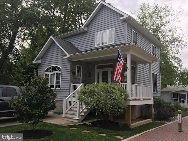 23 Elm Rd, Riva, MD 21140 - view of front facade with a porch