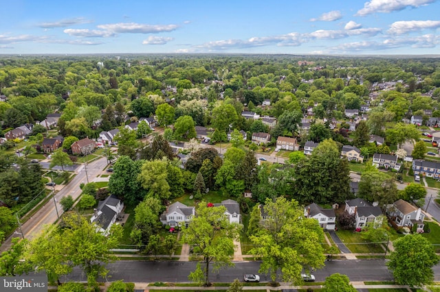 aerial view of residential area