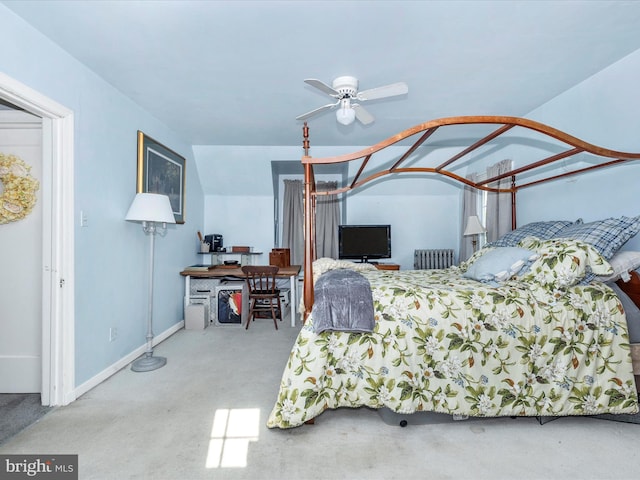 1606 N Market St, Frederick, MD 21701 - bedroom featuring radiator heating unit and carpet floors