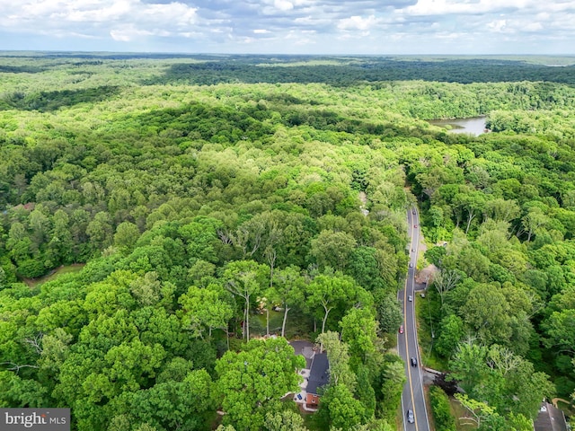 6404 Yates Ford Rd, Manassas, VA 20111 - drone / aerial view of a heavily wooded area and a nearby body of water