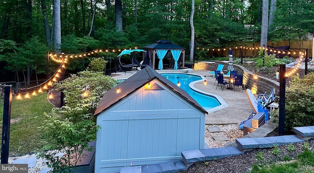 6404 Yates Ford Rd, Manassas, VA 20111 - view of swimming pool with a gazebo and a patio