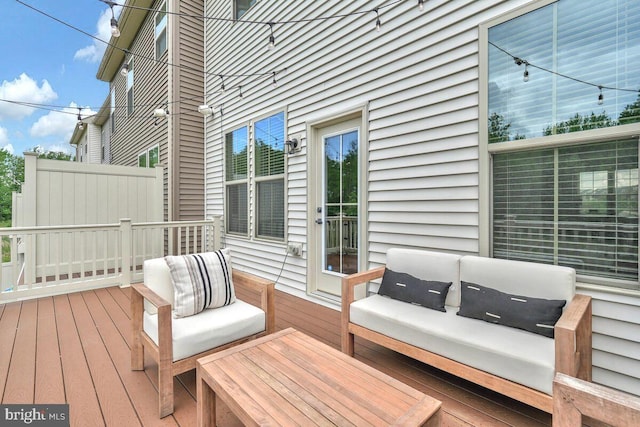 14540 Grace Kellen Ave, Brandywine, MD 20613 - deck with an outdoor hangout area