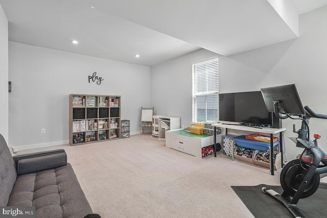 14540 Grace Kellen Ave, Brandywine, MD 20613 - recreation room featuring carpet flooring, recessed lighting, and baseboards
