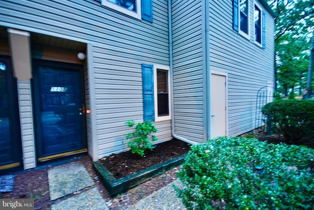 view of exterior entry