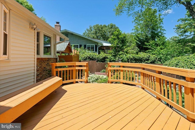 8513 Bound Brook Ln, Alexandria, VA 22309 - wooden terrace featuring fence