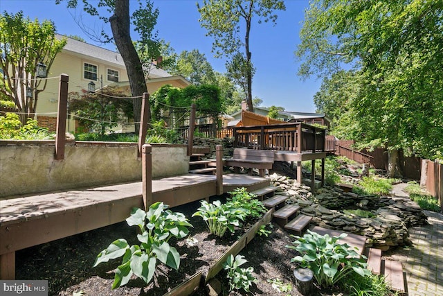8513 Bound Brook Ln, Alexandria, VA 22309 - wooden deck featuring fence