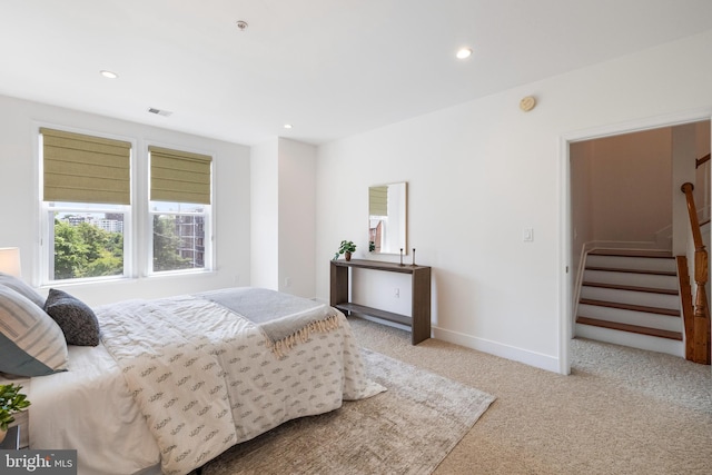 1418 N Rhodes St Unit B401, Arlington, VA 22209 - carpeted bedroom featuring recessed lighting and baseboards