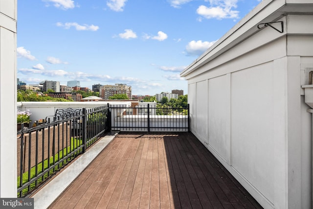 1418 N Rhodes St Unit B401, Arlington, VA 22209 - wooden terrace featuring a view of city