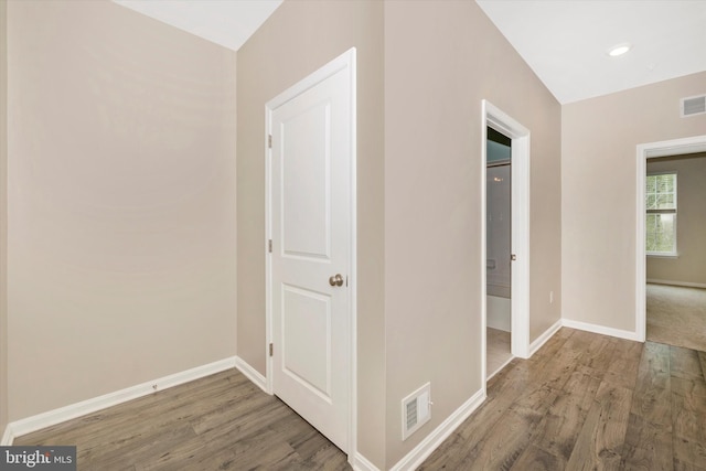 5609 Zoe Ln, Frederick, MD 21704 - hall with baseboards, visible vents, and wood finished floors