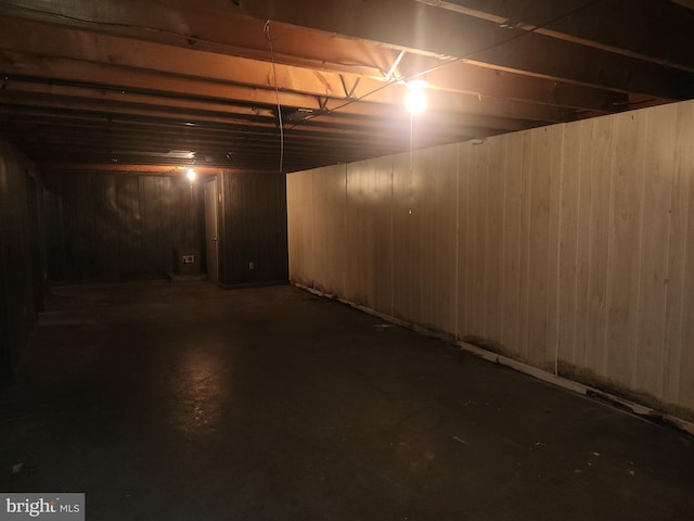 2153 Turnpike Rd, Elizabethtown, PA 17022 - unfinished basement featuring wooden walls